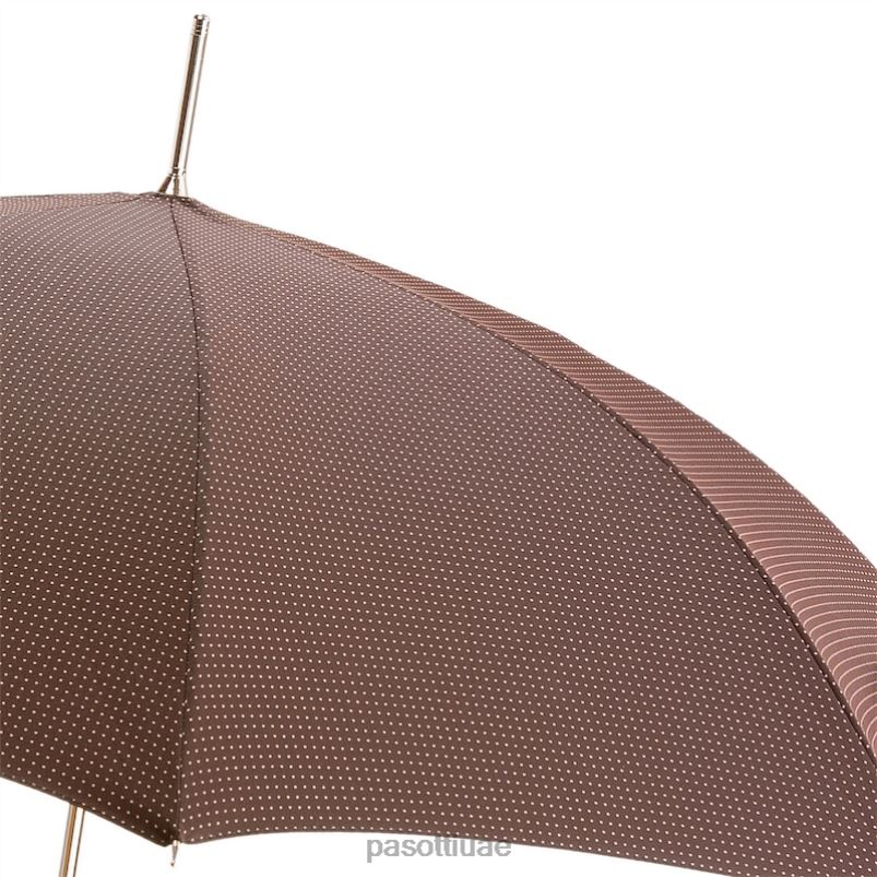 مظلة | 478 pto cn11 n36 - مظلة بمقبض من الجلد البني PASOTTI Z446V144